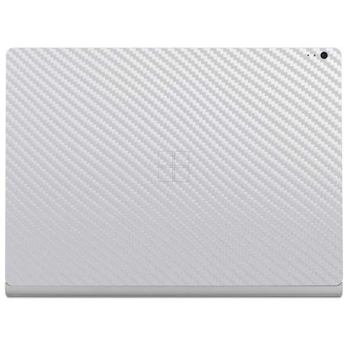 White Carbon Fiber Specialty Texture Material Surface Book 2 13.5in Skin